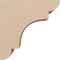 Ekena Millwork 5"W x 10"D x 10"H Classic New Brighton Rough Cedar Woodgrain TimberThane Corbel, Primed Tan CORUR05X10X10NEBRCPR - alternate 2